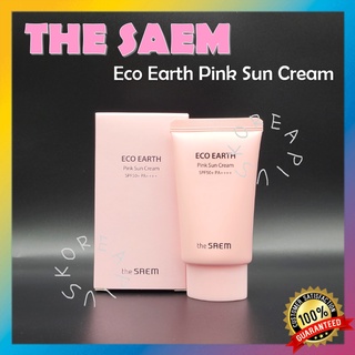 [THE Saem] Eco Earth Pink Sun Cream SPF50+ PA++++ ครีมกันแดด 50 กรัม