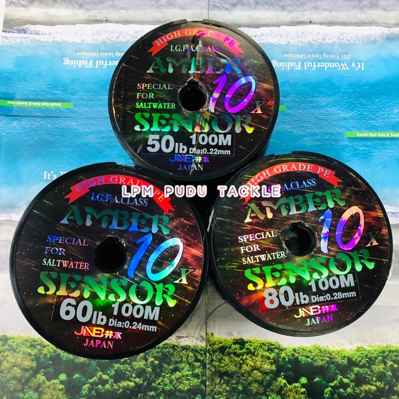 JNB JAPAN AMBER SENSOR 10X BRAIDED LINE