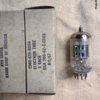 RCA 6AN8. หลอดสูญญากาศ  Triode/Pentrode หลอดขับ PP  Pioneer ,Sansui, ใหม่ อเมริกา NOS/NIB มีรับประกัน