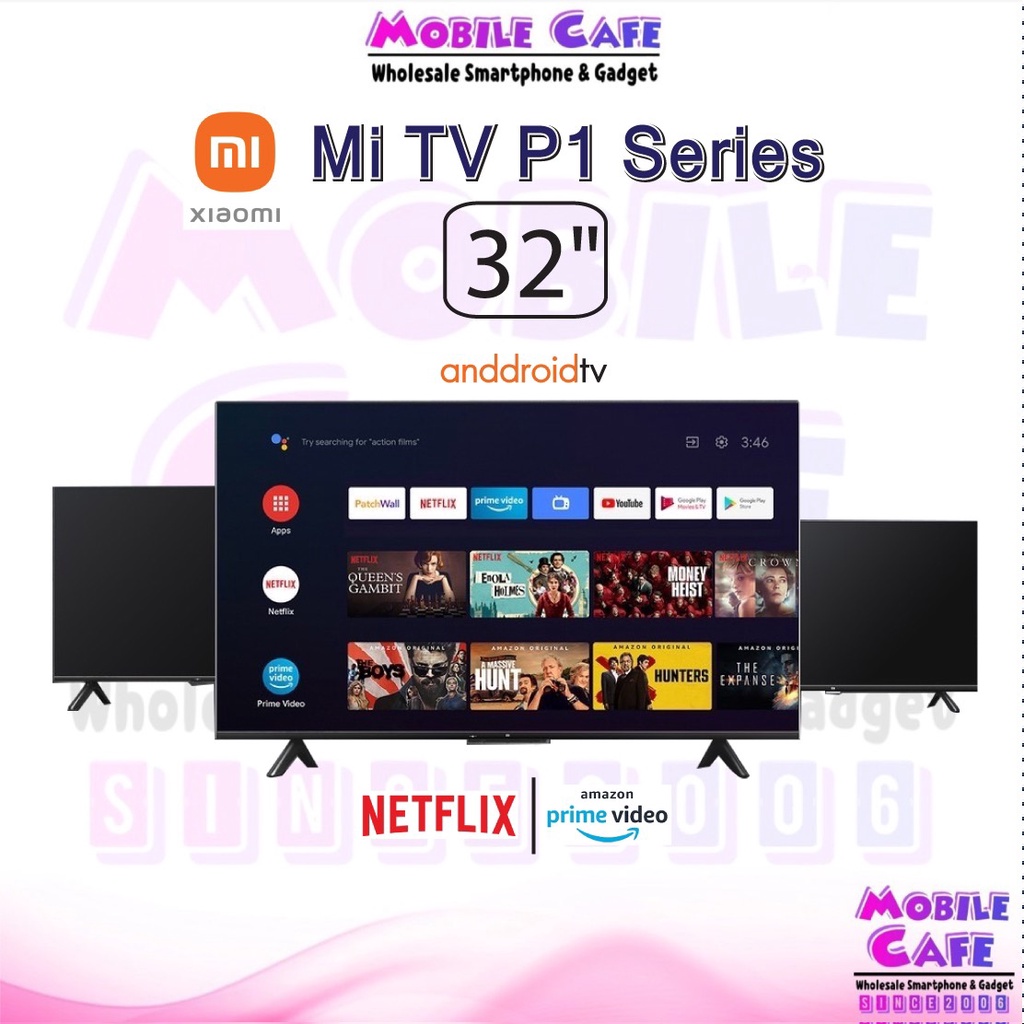 Xiaomi Mi TV P1 32” ทีวี Android ความคมชัด HD รองรับ Dolby Audio™ และ DTS-HD® ผ่อน0% MobileCafe