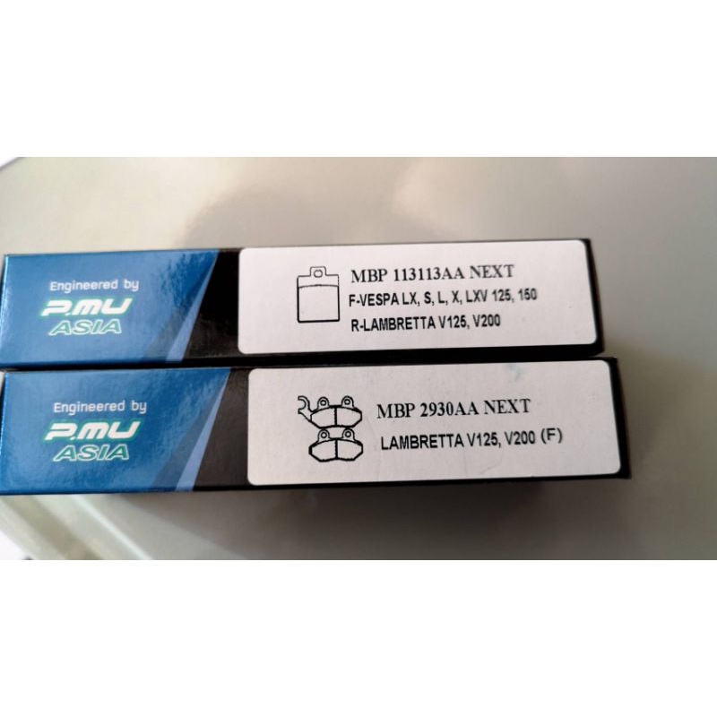 ผ้าเบรคหน้า Lambretta ผ้าเบรคหลังLambretta รุ่น  V125 / V200