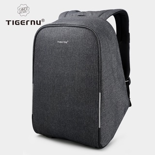 Tigernu 15.6"กระเป๋าเป้สะพายหลังแล็ปท็อปของผู้ชายกระเป๋าเป้สะพายหลังพักผ่อนกลางแจ้ง 3213