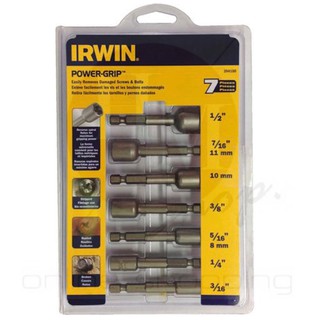 IRWIN ลูกบล็อก ลูกบล็อค ลูกบล๊อก ชุดลูกบ๊อกซ์ถอดหัวน๊อต (7ชิ้น/ชุด)