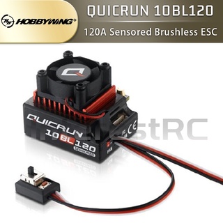 Hobbywing QUICRUN 10BL120 120A รีโมตควบคุมไฟฟ้า ESC สําหรับโมเดลรถแข่งบังคับ 1/10