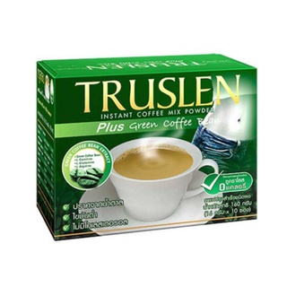 Truslen Plus Green Coffee Bean ทรูสเลน พลัส กรีน คอฟฟี่ บีน หุ่นสวยไม่โยโย่ **1 กล่องมี 10 ซอง** [20262]