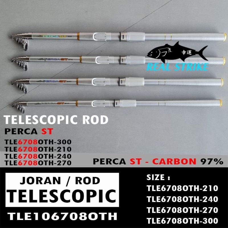 ROD TELESCOPIC PERCA-ST CARBON 97% TLE-106708-OTH -OTH
