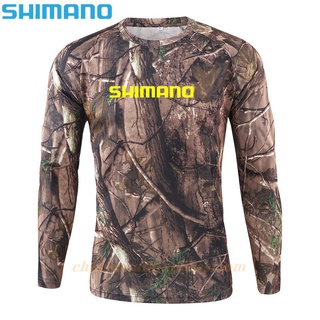 SHIMANO เสื้อเชิ้ตแขนยาว ป้องกันรังสียูวี ระบายอากาศได้ดี ลายพราง แบบแห้งเร็ว แฟชั่นฤดูร้อน สําหรับตกปลา 2021