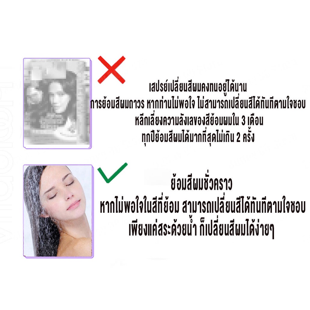 [สีผมแฟชั่น2025] สเปร์ยเปลี่ยนสีผม สเปร์ยย้อมผมชั่วคราว สระออกง่าย กลิ่นไม่ฉุน คุณภาพดีราคาไม่แพง สเปรย์สีผม สเปรย์เปลี่ ราคา ถูกที่สุด ดีลบีเคเค แกลเลอรีภาพที่ 6