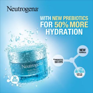 Neutrogena hydro boost water gel with prebiotic and hyaluronic 50g.