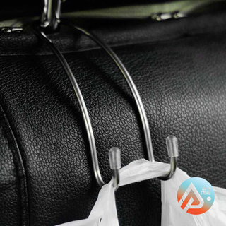 APEN Gantungan Barang Mobil Headrest Hook Stainless Steel Serbaguna Barang Unik - I305
