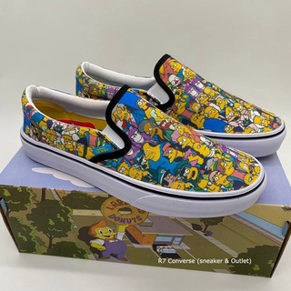 🚩  Slip On x Thesimpsons Comfycush College Multi True White รองเท้าส์ สินค้าพร้อมกล่อง