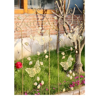 American-Style Iron Outdoor Plant  Rose Flower Stand  Decoration โครงไม้เลื้อย ซุ้มไม้เลื้อย โครงปักเหล็กดัดวินเทจ