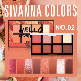 SIVANNA COLORS DAILY LOOK EYE PALETTE URBAN LIGHT PRO EYESHADOW PALETTE อายแชโดว์ พาเลทท์ HF5013 เบอร์ No.02