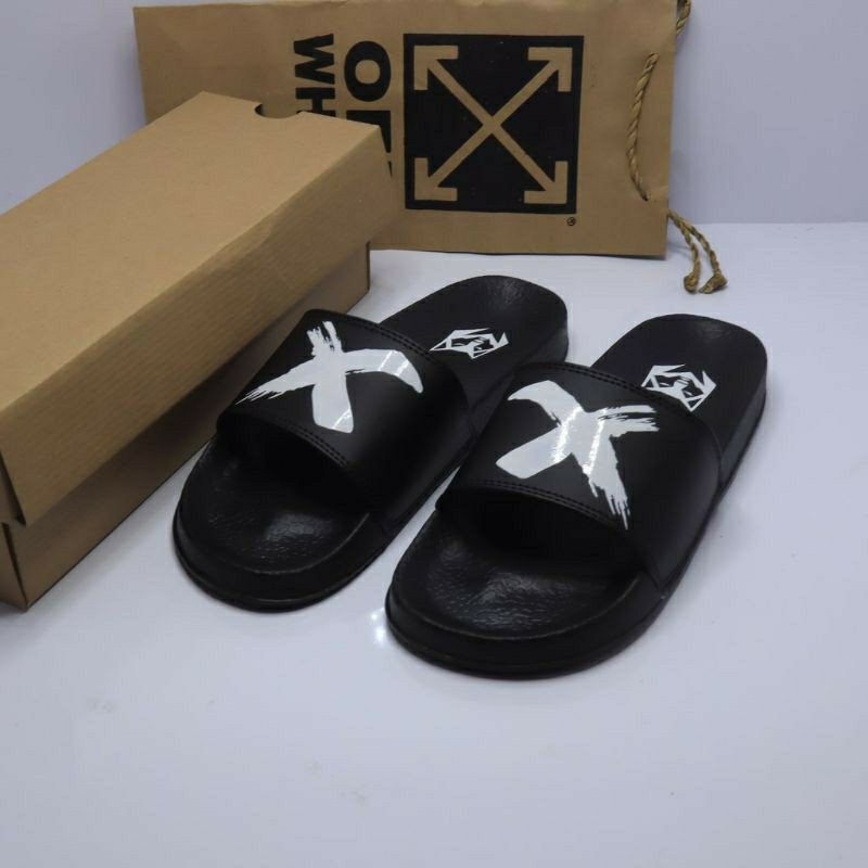 รองเท้าแตะ Off-White slipper ล่าสุด / รองเท้าแตะ distro สําหรับผู้ชายและผู้หญิง / รองเท้าแตะสไลด์