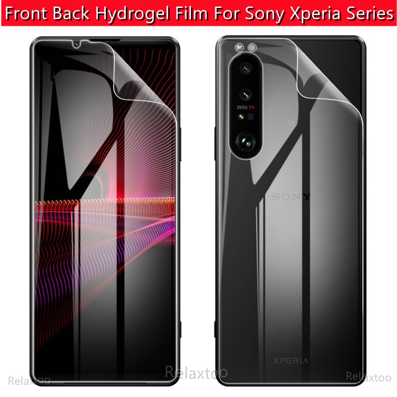 Front Back Hydrogel Film For Sony Xperia5 Xperia10 Xperia1 Xperia 1 5 10 iii ii Plus 1iii 5iii 10iii