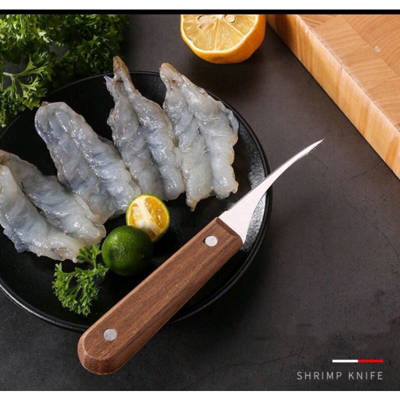 พร้อมส่ง มีดแกะกุ้ง มีดแกะเปลือกกุ้ง มีดเลาะหลังกุ้ง มีดโค้ง – โปรปัง