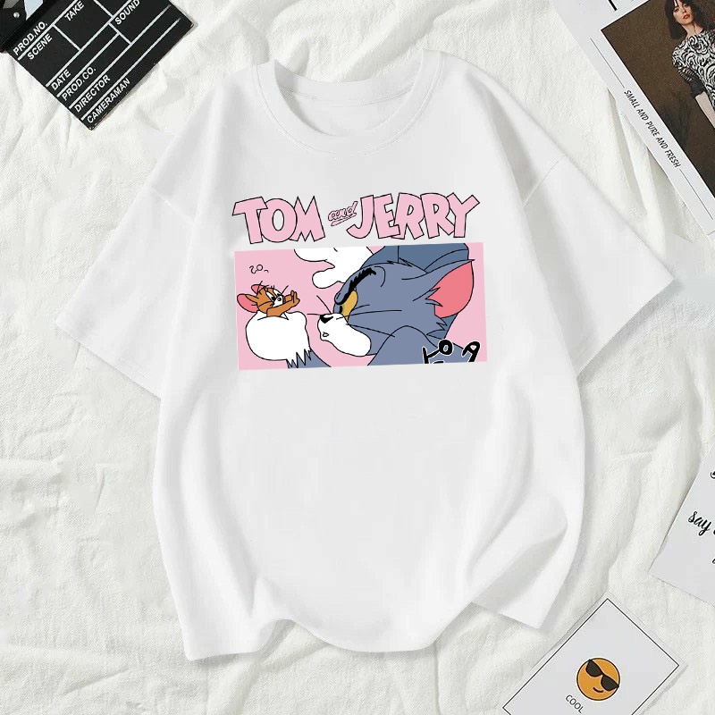 เสื้อยืดคอกลมผ้านิ่มใส่สบาย ลายแฟชั่นวินเทจ พร้อมส่ง T-261