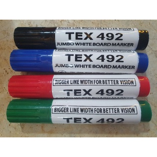 ปากกาไวท์บอร์ดจัมโบ้ Jumbo White Board Marker TEX 492