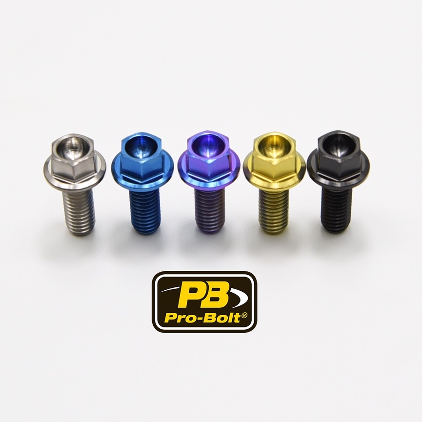 Pro-Bolt ไทเทเนี่ยม หัวหกเหลี่ยม M8x15,20,25,30,32,35,40,45,47,49mm