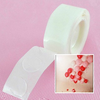 💞 1 Roll 100Pcs กาวกาวสองหน้า DIY Party Balloon Decor
