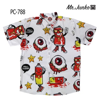 ⚡ ส่งฟรี⚡เสื้อเชิ้ตอาเสี่ย แนวเวอร์ งานต่อลาย Mr-Junko เกรดพรีเมี่ยม PC-788