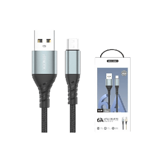 สายชาร์จ Sendem M28 ชาร์จเร็ว 6A METAL BRAIDED FAST CHARGING CABLE ประกันศูนย์ 1 ปี