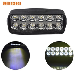 (Delicatesea) หลอดไฟสปอตไลท์ Led 12 ดวง สําหรับรถยนต์ 1 ชิ้น