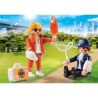 Playmobil 70823 DuoPack Doctor and Police Officer แอ็คชั่นฟิกเกอร์ ดูโอ้ แพทย์และเจ้าหน้าที่ตำรวจ