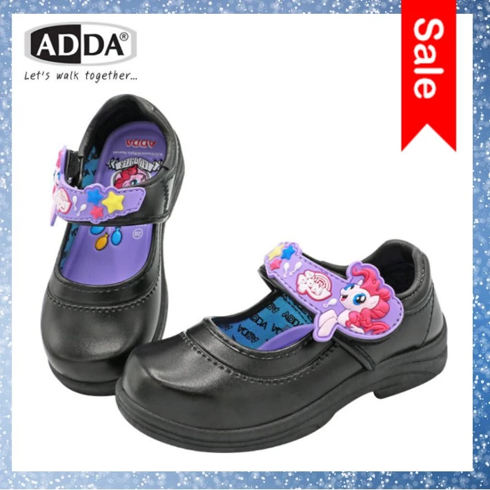 รองเท้านักเรียน รองเท้าเด็ก สินค้าเด็ก ผ้าใบ ลายโพนี่ pony ADDA