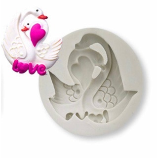 HealthyClick 5D double bird silicone mold บล็อคหงษ์กลมซิลิโคน 5 มิติ