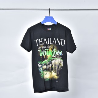 Absolute Siam - เสื้อยืดลายช้าง 3 "ไม่ติดจ้า" สีเขียวนีออน T-Shirt