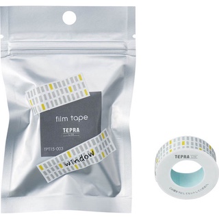 KING JIM TEPRA Lite Film Tape window (KJTPT15-003) / สติ๊กเกอร์สำหรับเครื่องพิมพ์ TEPRA Lite ลาย window แบรนด์ KING JIM