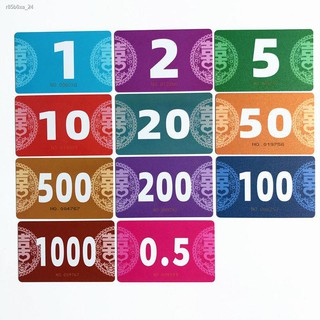 ♀❡Chess room special chip card mahjong hall coin thickened double-sided poker entertainment generation การปรับแต่งชิป