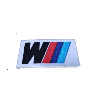 BMW Motorsport ป้ายติดเสื้อแจ็คเก็ต อาร์ม ป้าย ตัวรีดติดเสื้อ อาร์มรีด อาร์มปัก Badge Embroidered Sew Iron On Patches