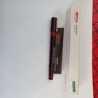 ปากกาเขียนแบบrotring isograph 0.10 mm.