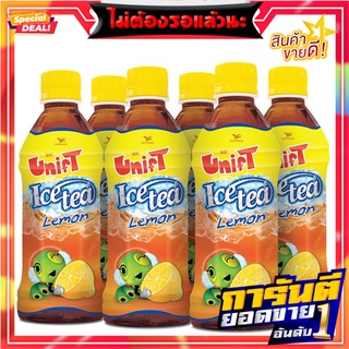 ยูนิฟ ชาดำพร้อมดื่ม รสเลมอน 350 มล. แพ็ค 6 ขวด Unif Black Tea Lemon 350 ml x 6