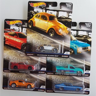 hotwheels Cruise Boulevard set 5 คัน ล้อยาง