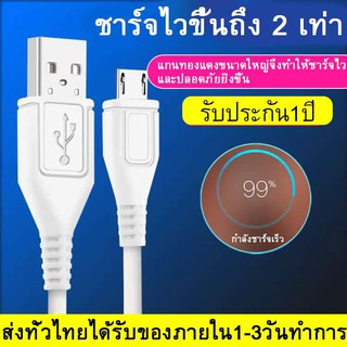 สายชาร์จ ViVO 2A  1m สายหนา ทนทาน รองรับรุ่นหัว MICRO USB รับประกัน1ปี