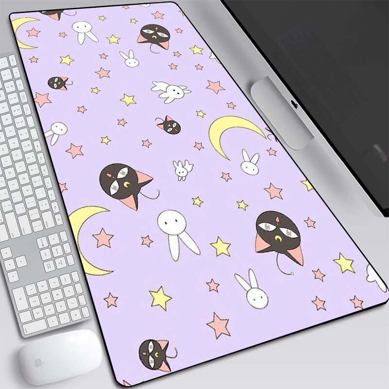 Large Rubber Gaming Mat Anime Sailor Moon Big Mouse Pad Speed Kawaii XL