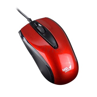 เมาส์ USB Optical Mouse MD-TECH (MD-10) สีดำ/แดง