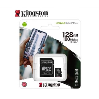 Kingston Micro SD card 128 GB.class 10 รับประกันศูนย์ synnex 5 ปี