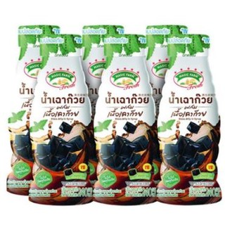 MAGIC FARM เมจิกฟาร์ม น้ำเฉาก๊วยผสมเนื้อเฉาก๊วย ขนาด 240ml ยกแพ็ค 6ขวด GRASS JELLY