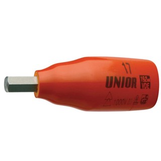 UNIOR 236/2HXVDEDP บ๊อกเดือยโผล่กันไฟฟ้า 3/8"-6P-8mm. ฉนวน 2 ชั้น กันไฟฟ้า 1000V. (236HXVDE)