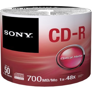 [ลดล้างสต็อค]Sony แผ่น CD-R แพ็คเปลือย 50 แผ่น  รุ่น 50CDQ-PACK