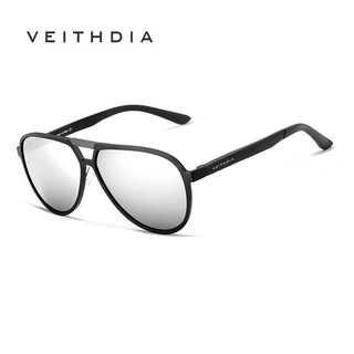 VEITHDIA บุรุษแว่นตากันแดดอลูมิเนียมแมกนีเซียมแว่นตากันแดดแว่นตาโพลาไรซ์แว่นตาสำหรับผู้ชาย / หญิง V6850