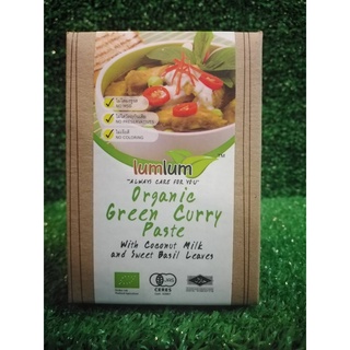 Organic Green Curry Paste with Coconut Milk &amp; Sweet Basil Leaves 100g