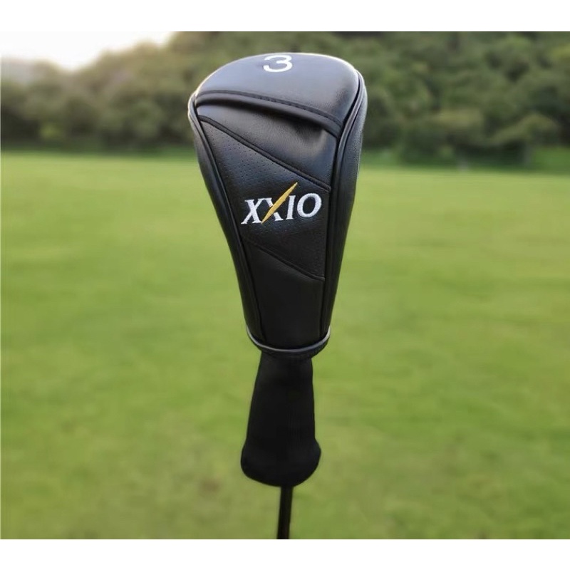ใหม่ XXIO Wood 3 Cover (สีดํา) Headcover พรีเมี่ยม - XXIO Prime SP MP