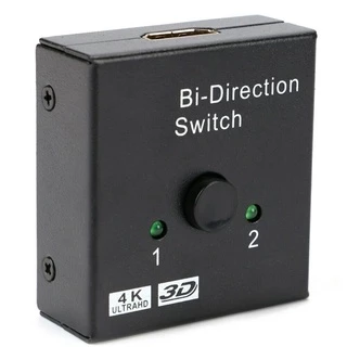 Bi-direction HD Switcher 2x1/1x2 Hub Box Splitter Selector With HDCP Passthrough Ultra HD 4K 3D 1080P