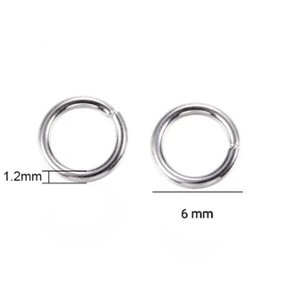 ห่วงสแตนเลส 10-200 ชิ้น สำหรับเชื่อมต่อขนาด 4 5 6 7 8 9 mm. สร้อยคอ กำไร สายคล้องแมส ส่งจากไทย อะไหล่เครื่องประดับ