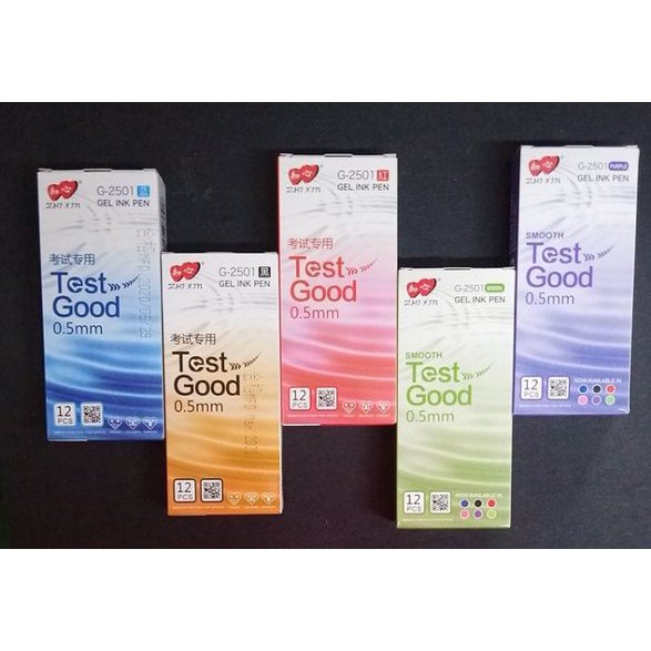 批发 G-2501 0.5 มม. 笔(一盒/十二支) WS ZHI XIN Test Good GEL INK PEN ( 1 กล่อง/12 ชิ้น)